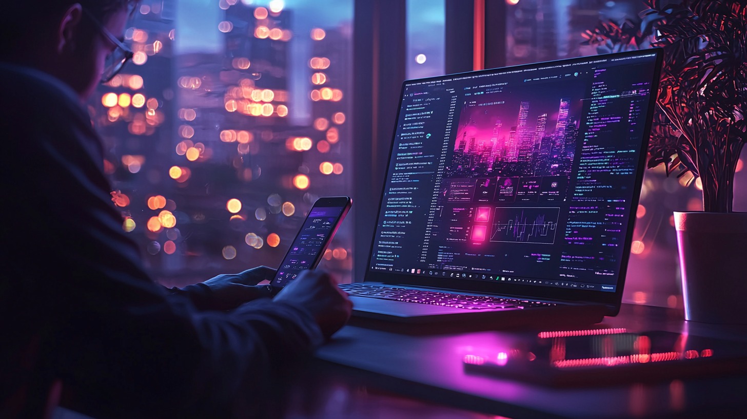 Developer analyzing mobile app network