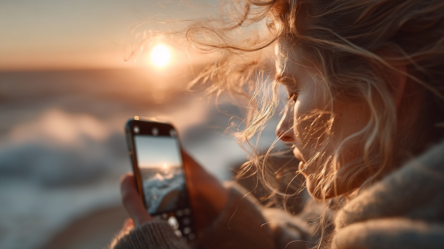 Sending photos via smartphone