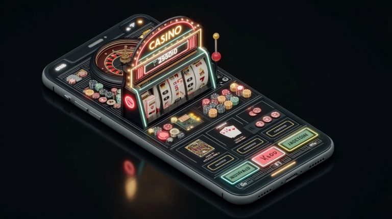Geo-targeted features in mobile gambling app